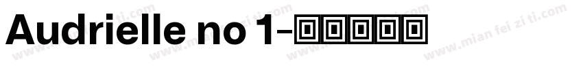 Audrielle no 1字体转换